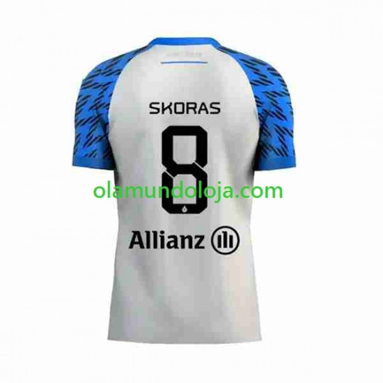 Camisola Club Brugge Michal Skoras 8 Homem Equipamento Segundo 2023-2024 Manga Curta